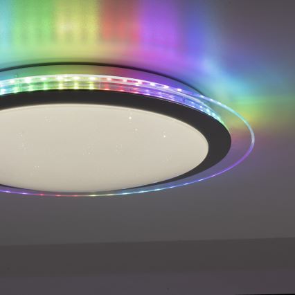 Leuchten Direkt 15411-21- LED RGB Dimmbares Deckenleuchte CYBA LED/26W/230V + Fernbedienung