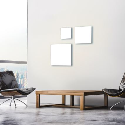 Leuchten Direkt 15550-16 - LED Dimmbare Deckenleuchte CANVAS LED/17W/230V + Fernbedienung