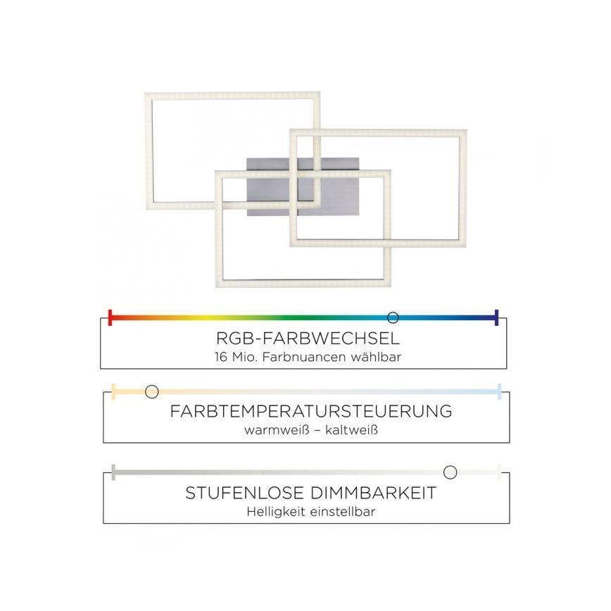 Leuchten Direkt 16431-55 - LED RGB dimmbare Deckenleuchte MAXI LED/27W/230V + Fernbedienung