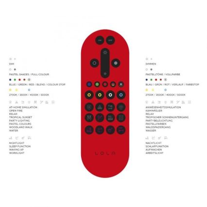 Leuchten Direkt 16431-55 - LED RGB dimmbare Deckenleuchte MAXI LED/27W/230V + Fernbedienung