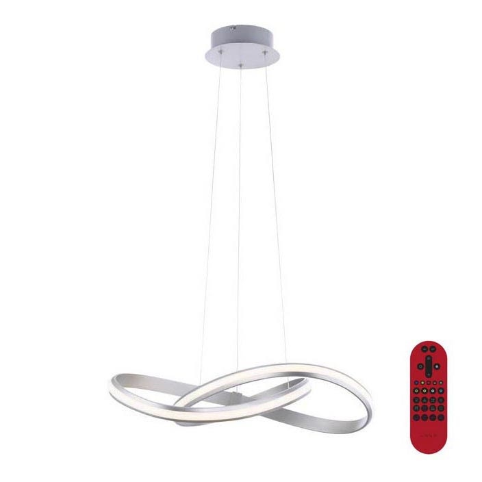 Leuchten Direkt 18432-55 - LED RGB dimmbare Hängeleuchte an Seil MELINDA LED/28W/230V + Fernbedienung