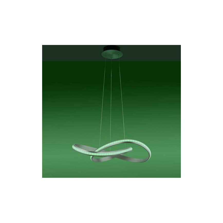 Leuchten Direkt 18432-55 - LED RGB dimmbare Hängeleuchte an Seil MELINDA LED/28W/230V + Fernbedienung