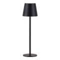 Leuchten Direkt 19250-18 - Dimmbare, aufladbare LED-Outdoor-Tischleuchte EURIA LED/3W/5V 2600 mAh IP54 schwarz