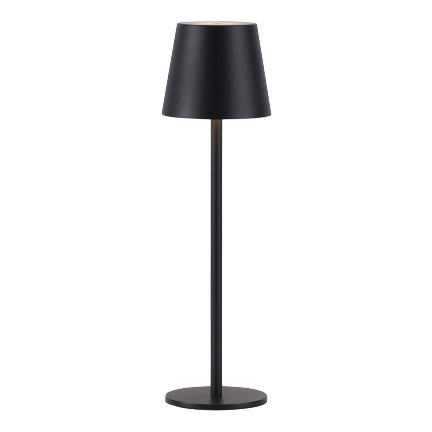 Leuchten Direkt 19250-18 - LED Außen dimmbare wiederaufladbare Tischlampe EURIA LED/3W/5V 2600 mAh IP54 schwarz