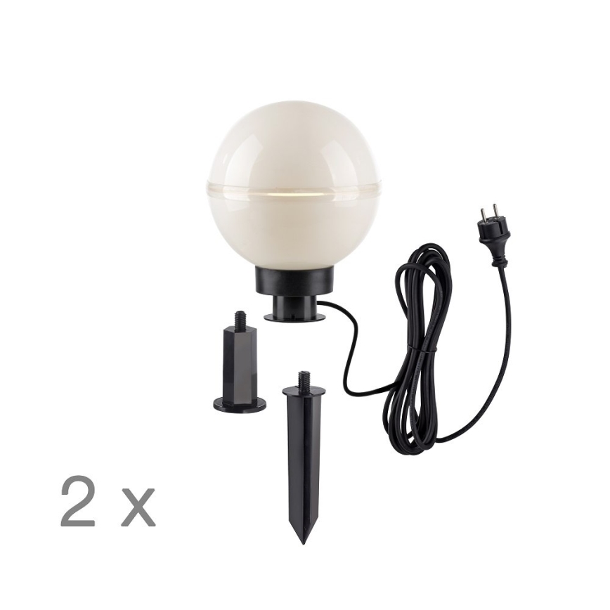 Leuchten Direkt 19322-16-2 - SET 2x Außenleuchte 1xE27/40W/230V d 20 cm IP44