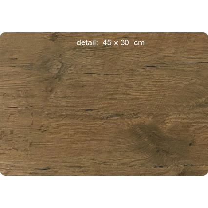 Li-Go 5275/DUB2 - Dimmbare LED-Uhr LED/10W/5V 20000 mAh 42x42 cm Eiche / Eiche im Kreis + Fernbedienung