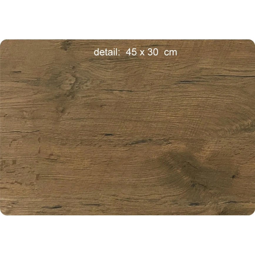 Li-Go 5275/DUB2 - Dimmbare LED-Uhr LED/10W/5V 20000 mAh 42x42 cm Eiche / Eiche im Kreis + Fernbedienung