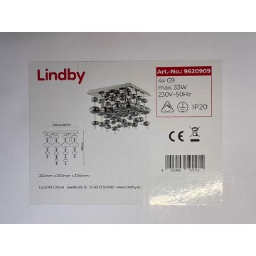 Lindby - Deckenleuchte ESFERA 4xG9/33W/230V