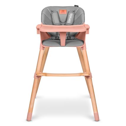 Lionelo - 2-in-1 Kinderhochstuhl KOEN Pink Rose
