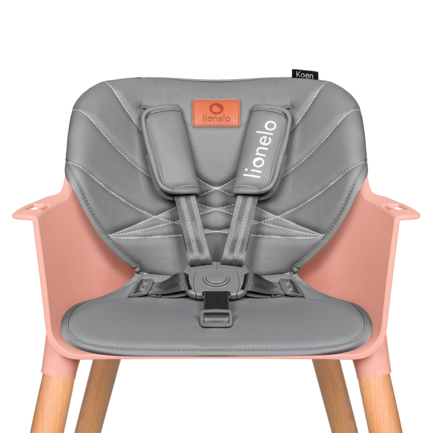 Lionelo - 2-in-1 Kinderhochstuhl KOEN Pink Rose