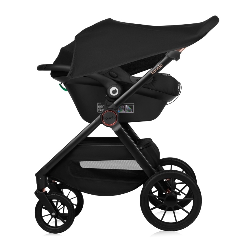 Lionelo - 3-in-1 Kombi-Kinderwagen LAYLA Brown Rust