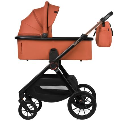 Lionelo - 3-in-1 Kombi-Kinderwagen LAYLA Brown Rust