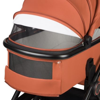 Lionelo - 3-in-1 Kombi-Kinderwagen LAYLA Brown Rust
