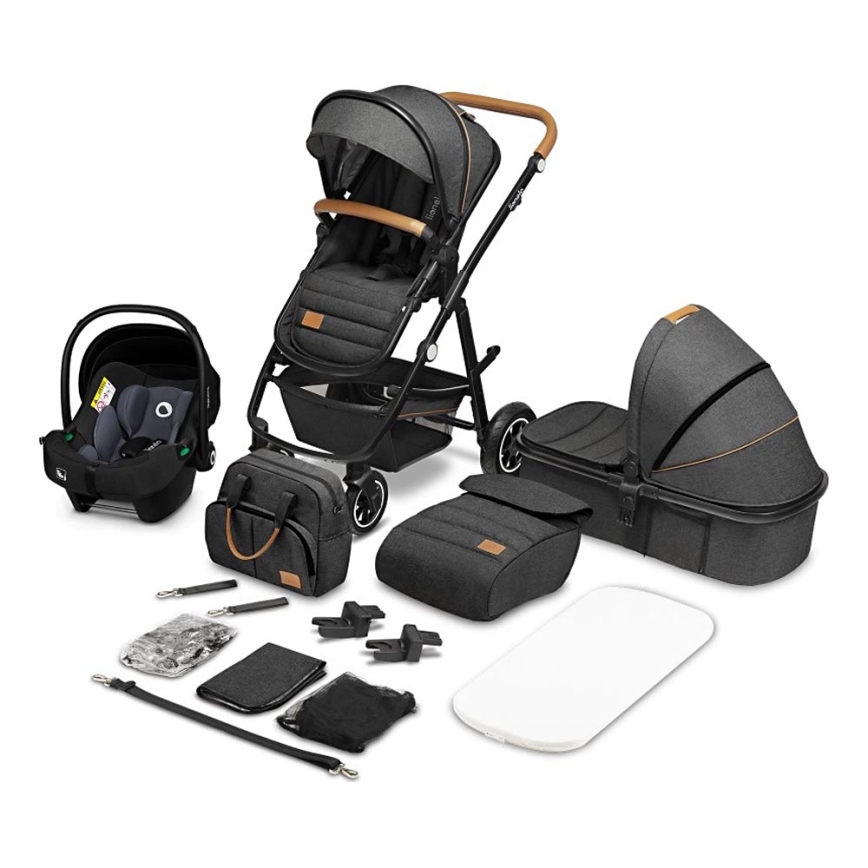 Lionelo - 3-in-1 Kombikinderwagen AMBER Grey Graphite