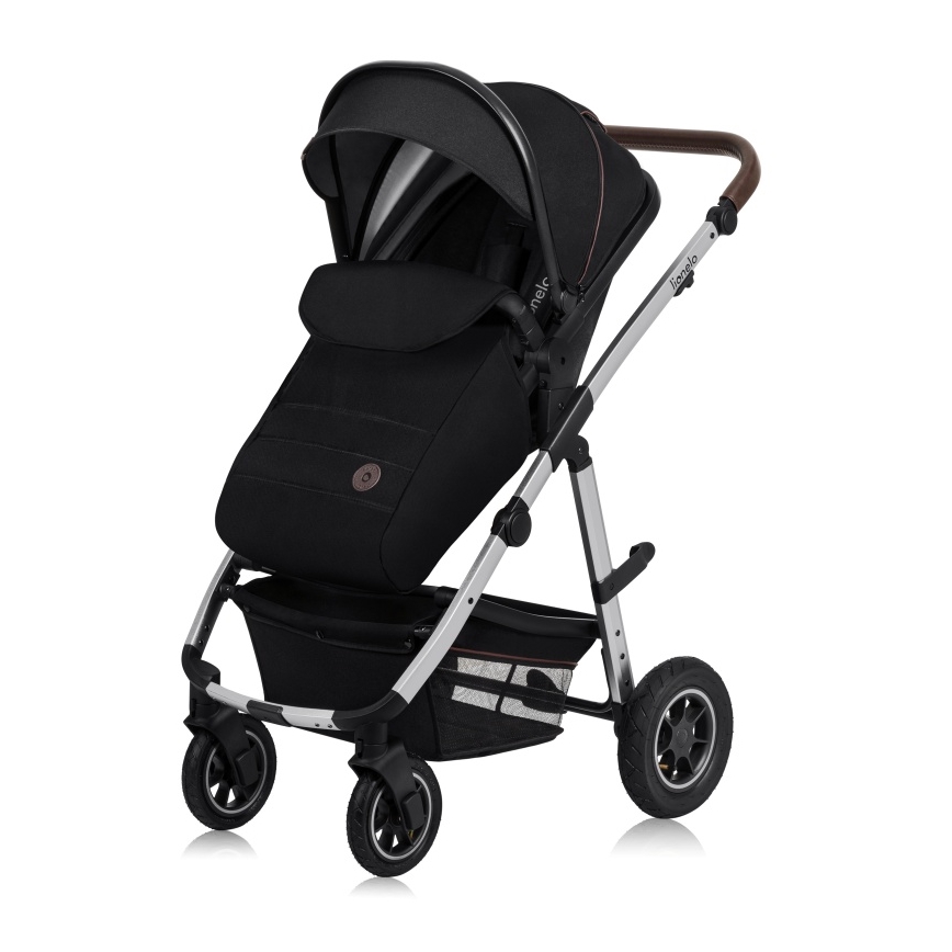 Lionelo - 3-in-1 Kombikinderwagen AMBER Schwarz/Silber