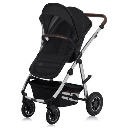 Lionelo - 3-in-1 Kombikinderwagen AMBER Schwarz/Silber