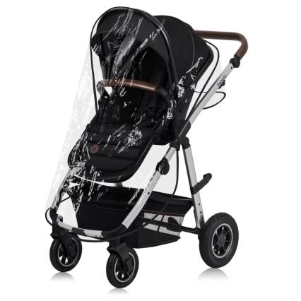 Lionelo - 3-in-1 Kombikinderwagen AMBER Schwarz/Silber