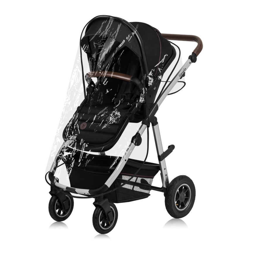 Lionelo - 3-in-1 Kombikinderwagen AMBER Schwarz/Silber