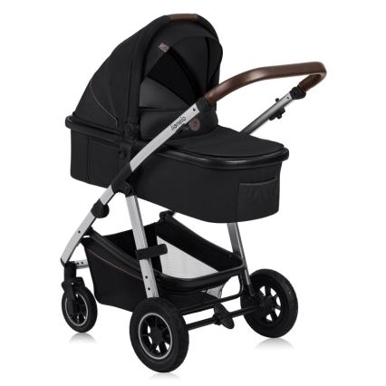Lionelo - 3-in-1 Kombikinderwagen AMBER Schwarz/Silber