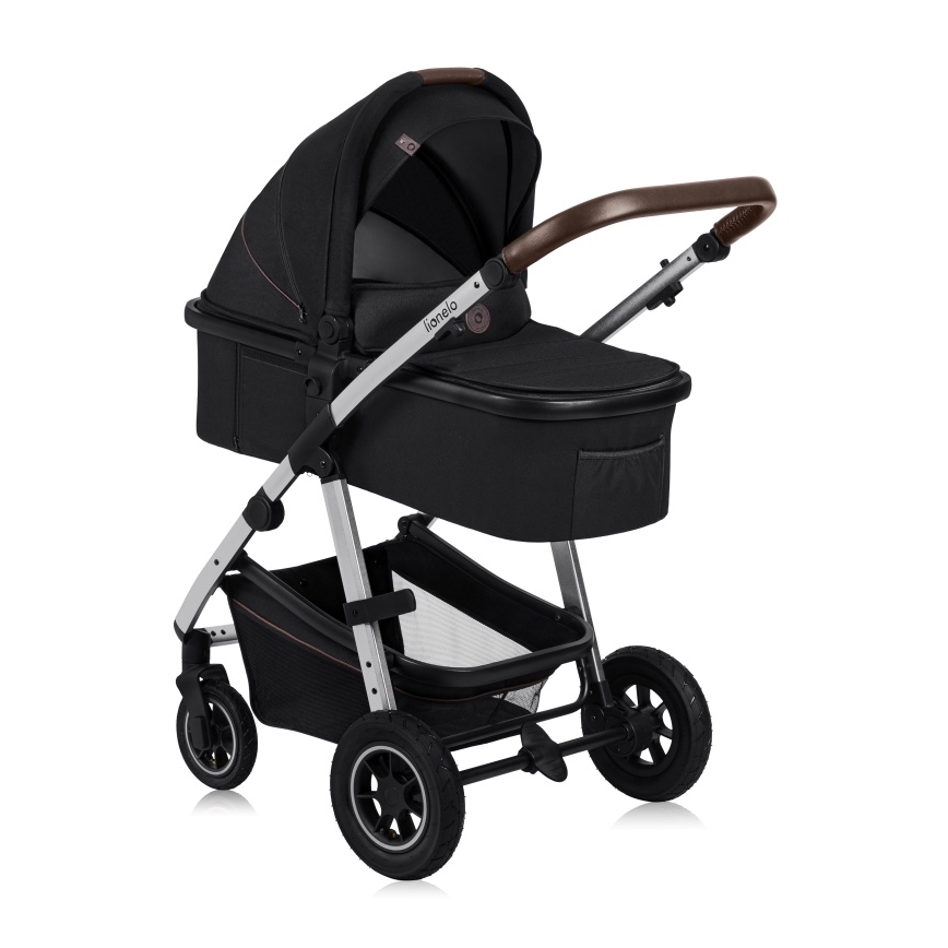 Lionelo - 3-in-1 Kombikinderwagen AMBER Schwarz/Silber