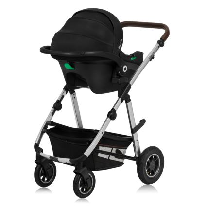 Lionelo - 3-in-1 Kombikinderwagen AMBER Schwarz/Silber