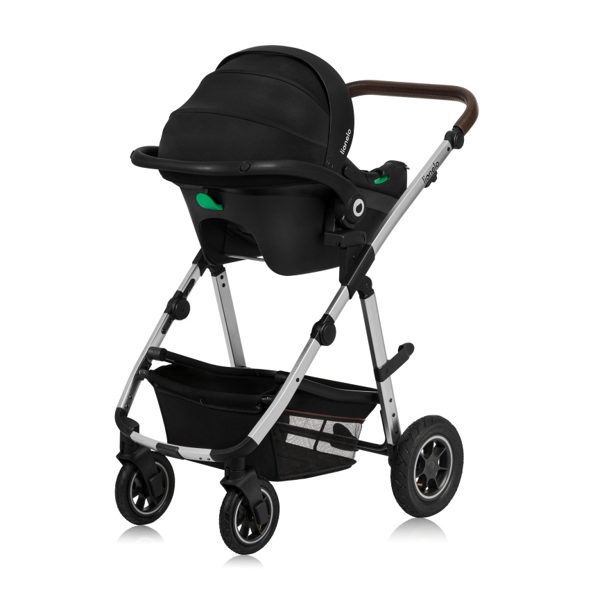 Lionelo - 3-in-1 Kombikinderwagen AMBER Schwarz/Silber