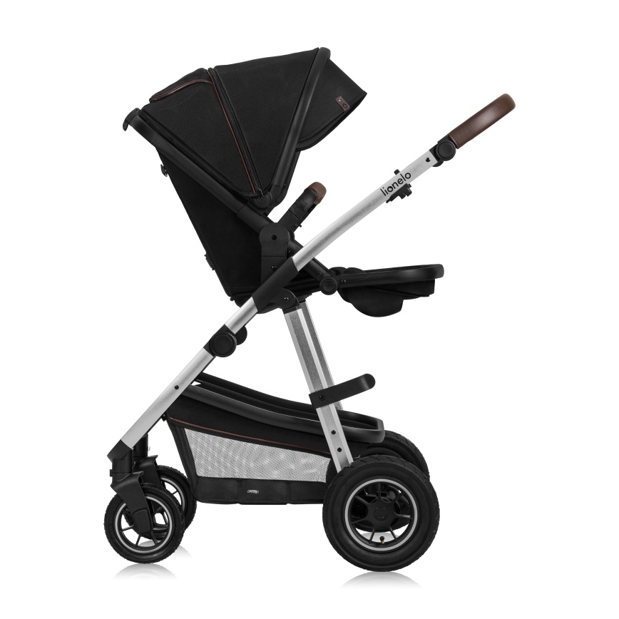Lionelo - 3-in-1 Kombikinderwagen AMBER Schwarz/Silber