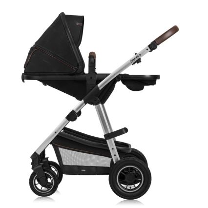 Lionelo - 3-in-1 Kombikinderwagen AMBER Schwarz/Silber