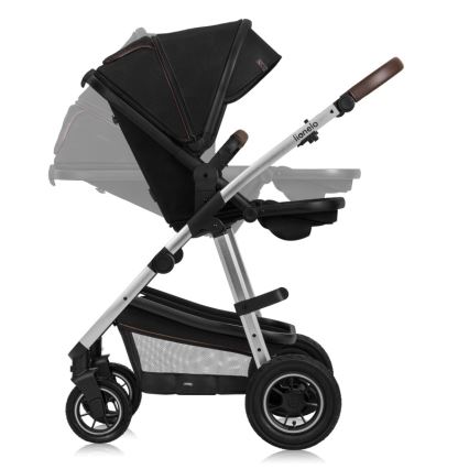Lionelo - 3-in-1 Kombikinderwagen AMBER Schwarz/Silber