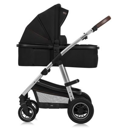 Lionelo - 3-in-1 Kombikinderwagen AMBER Schwarz/Silber