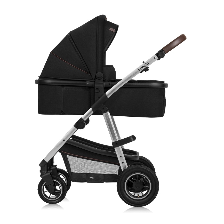 Lionelo - 3-in-1 Kombikinderwagen AMBER Schwarz/Silber