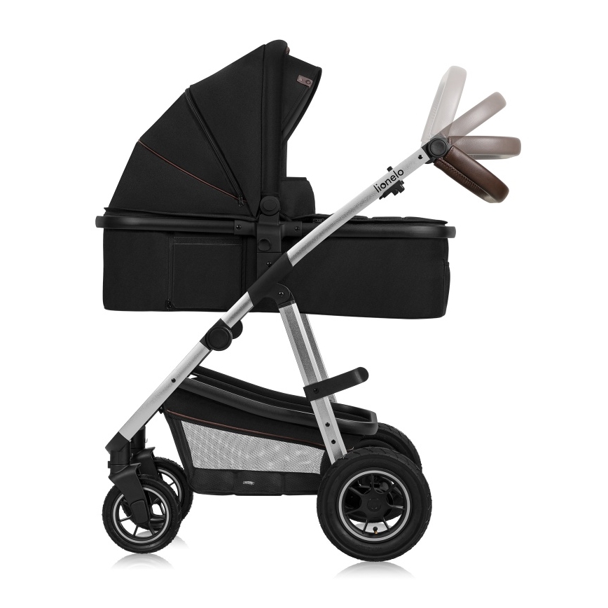 Lionelo - 3-in-1 Kombikinderwagen AMBER Schwarz/Silber