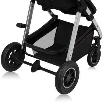 Lionelo - 3-in-1 Kombikinderwagen AMBER Schwarz/Silber