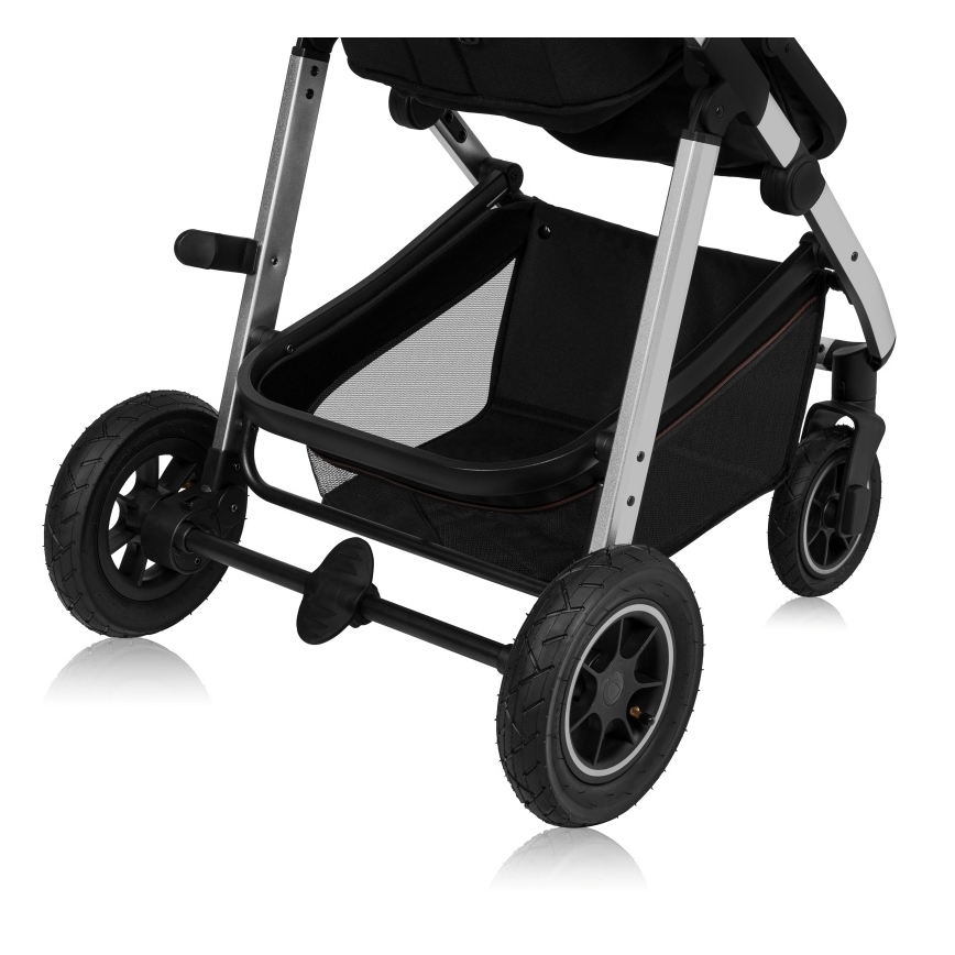 Lionelo - 3-in-1 Kombikinderwagen AMBER Schwarz/Silber