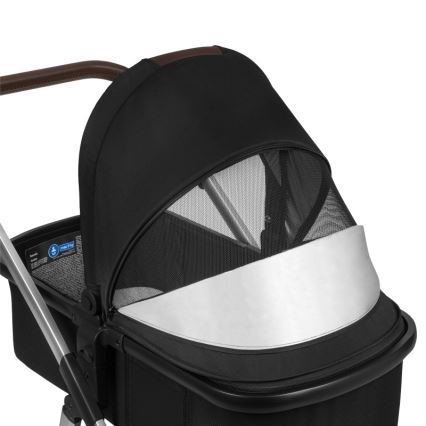 Lionelo - 3-in-1 Kombikinderwagen AMBER Schwarz/Silber