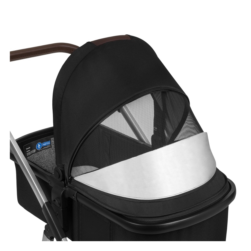 Lionelo - 3-in-1 Kombikinderwagen AMBER Schwarz/Silber
