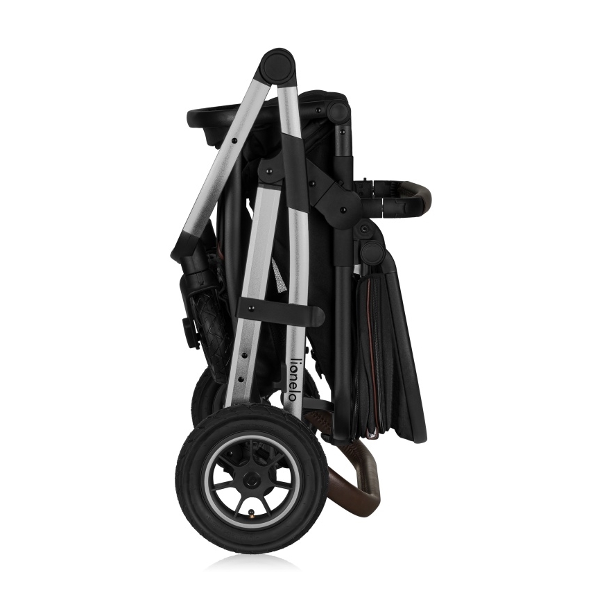 Lionelo - 3-in-1 Kombikinderwagen AMBER Schwarz/Silber