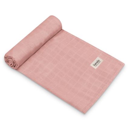 Lionelo - 3er-Set Bambus-Mulltücher 70x70 cm, Motiv Leaf