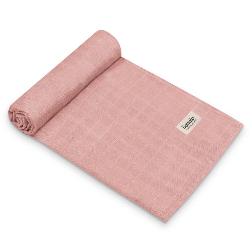 Lionelo - 3er-Set Bambus-Mulltücher 70x70 cm, Motiv Leaf