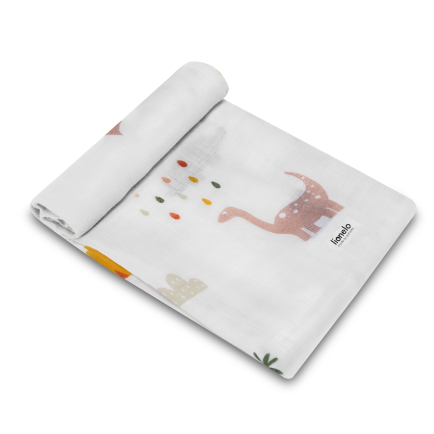 Lionelo - 3er-Set Bambus-Mullwindeln BAMBOO SET 70x70 cm Dino