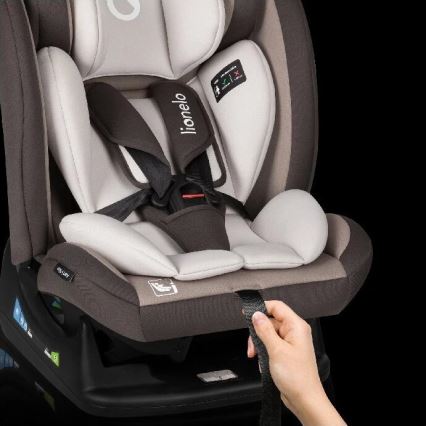 Lionelo - Kindersitz AART i-Size 40-150 cm Braun/Creme