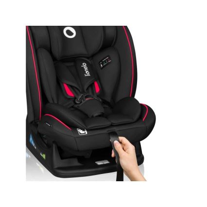 Lionelo - Kindersitz AART i-Size 40-150 cm schwarz/rot