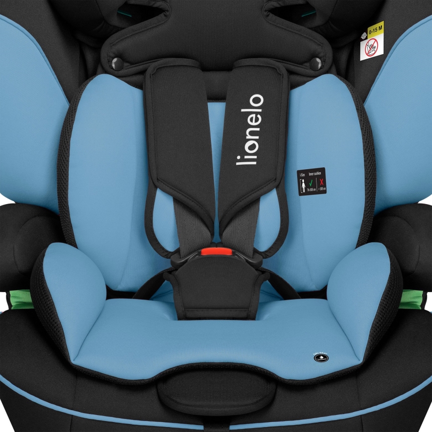 Lionelo - Autokindersitz LEVI i-Size 76-150 cm Kobaltblau