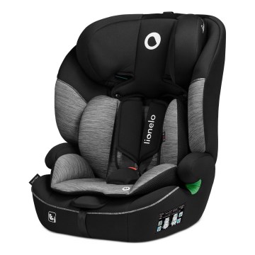 Lionelo - Autokindersitz LEVI i-Size 76-150 cm Schwarz/Grau