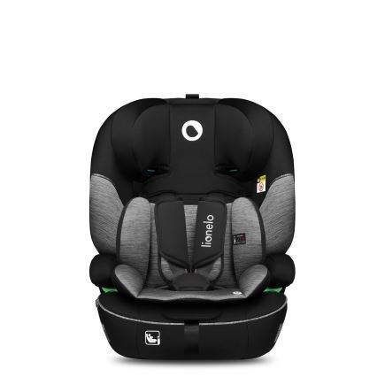 Lionelo - Autokindersitz LEVI i-Size 76-150 cm Schwarz/Grau