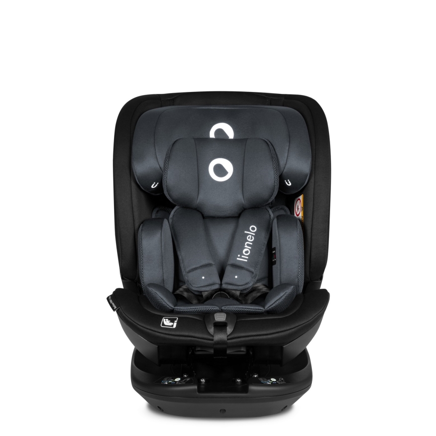 Lionelo - Autokindersitz mit drehbarer Basis BASTIAAN i-Size 40-150 cm Grey Stone