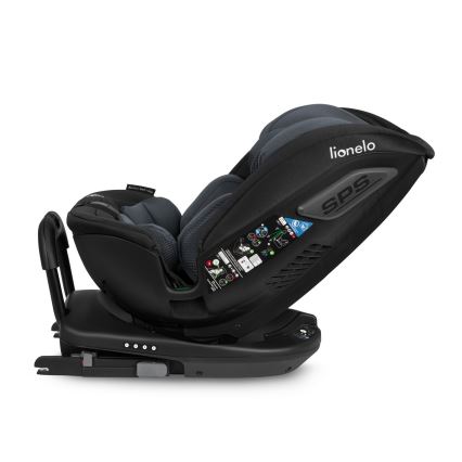 Lionelo - Autokindersitz mit drehbarer Basis BASTIAAN i-Size 40-150 cm Grey Stone