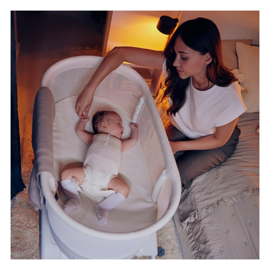 Lionelo - Babybett mit Waage CORAL White
