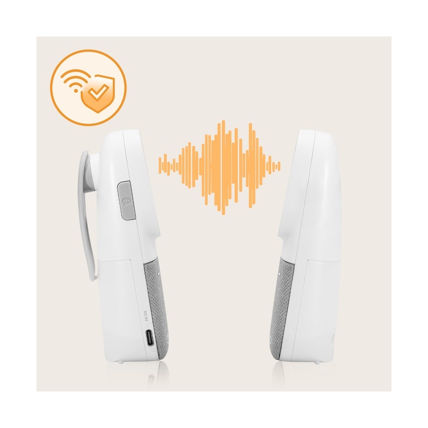Lionelo - Kabelloses Baby-Audio-Monitor mit Ladefunktion BABYLINE 2.3 5V