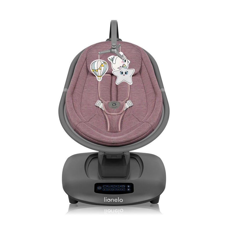 Lionelo - Babyschaukel mit Melodie BLOSSOM Pink Mauve + Fernbedienung